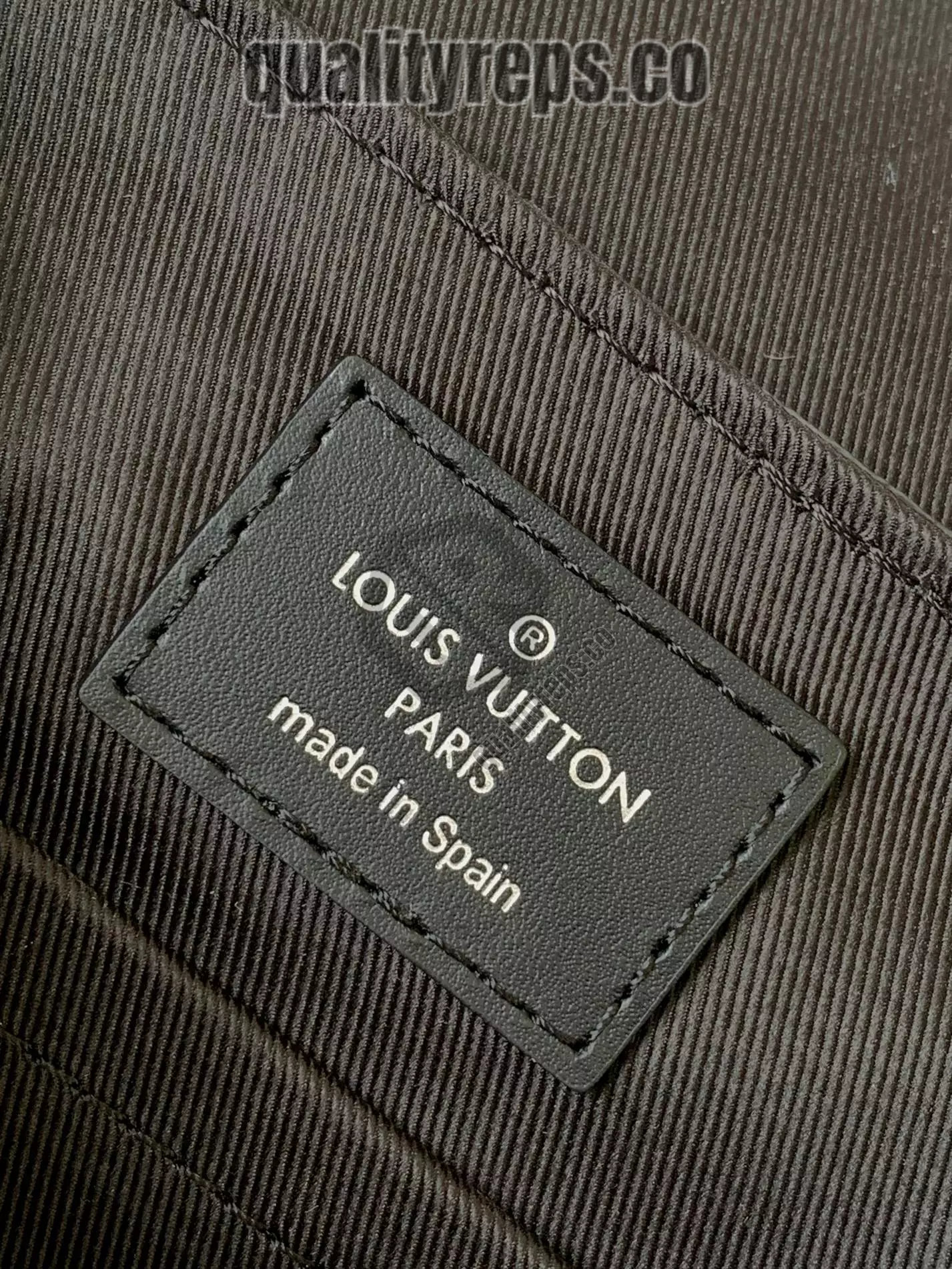 District PM Messenger Bag Monogram Eclipse Coated Canvas Quality Reps - Image 9