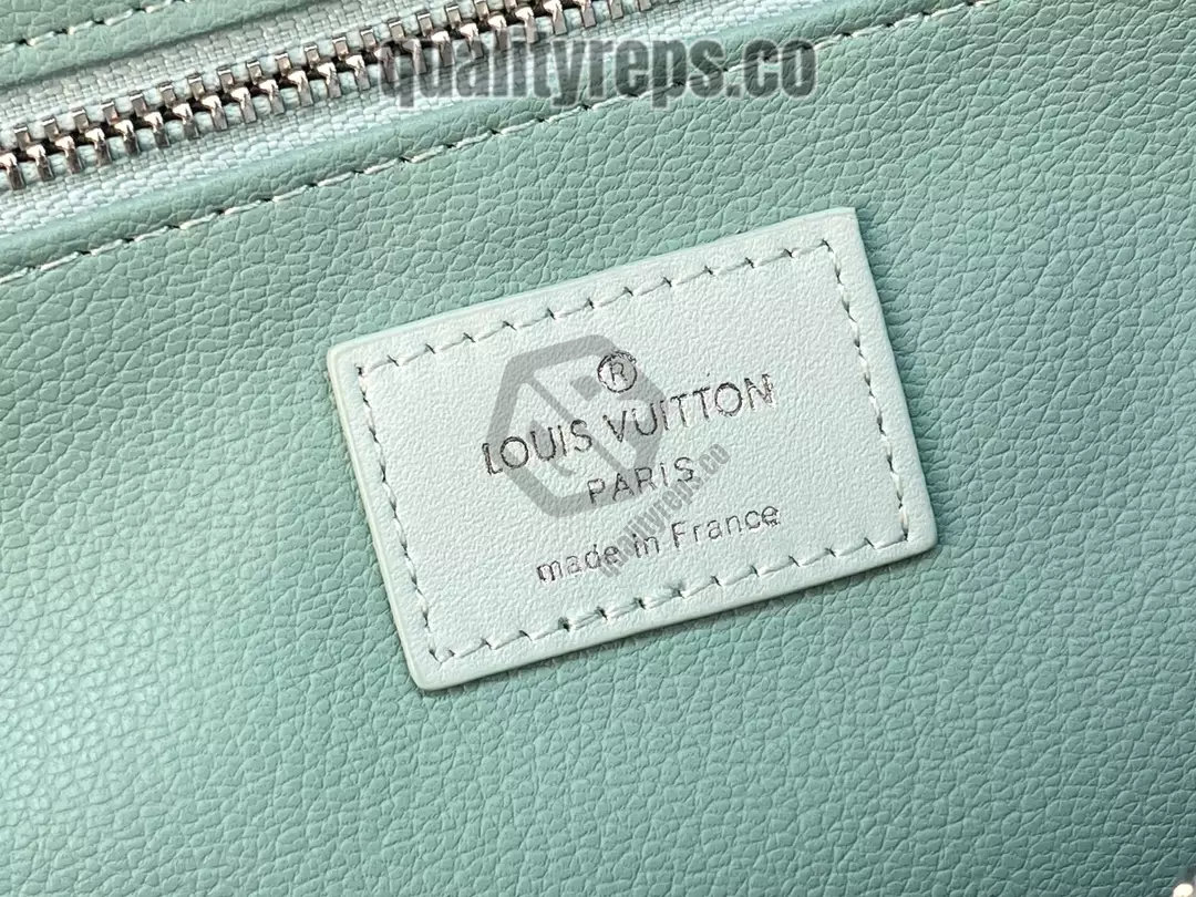 Dopp Kit Monogram Aquagarden Canvas Crystal Blue Leather Quality Reps - Image 10