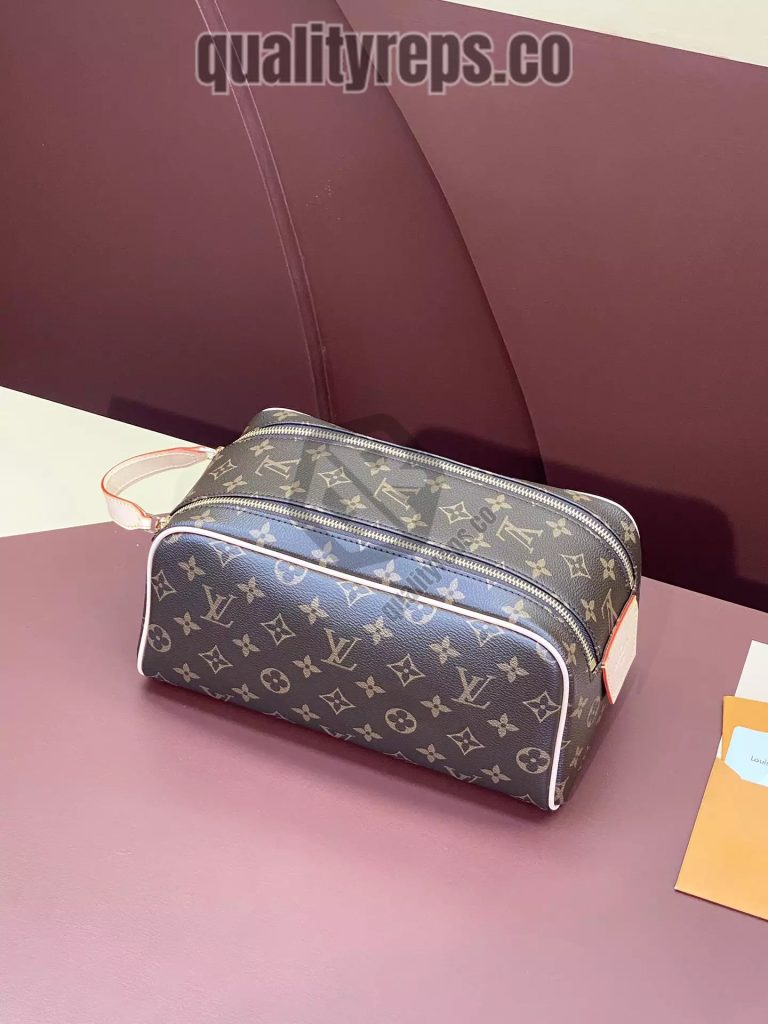 Dopp Kit Toilet Pouch Monogram Canvas Quality Reps