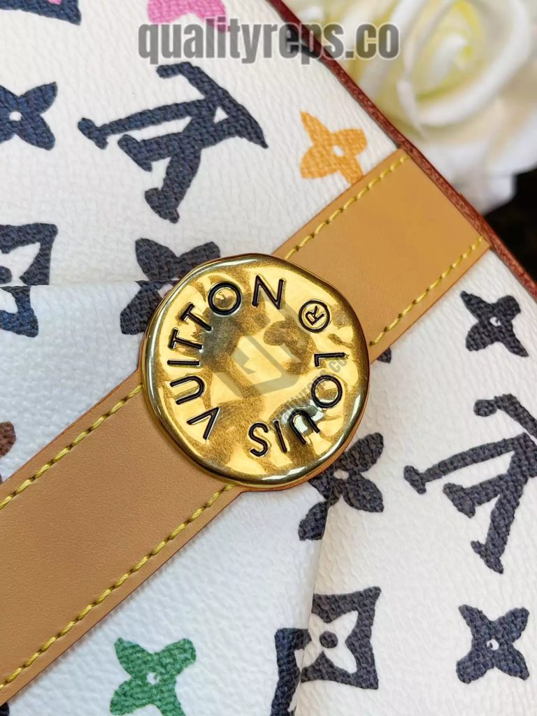 Envelope Messenger Bag Vanilla Monogram Craggy Canvas Quality Reps