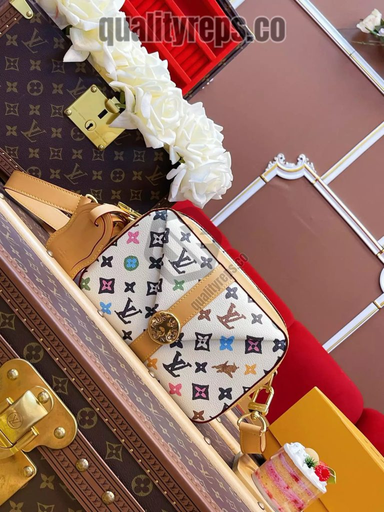 Envelope Messenger Bag Vanilla Monogram Craggy Canvas Quality Reps