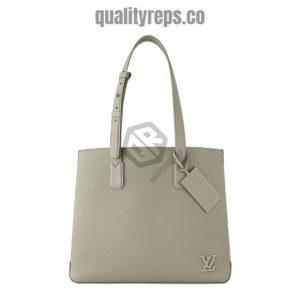 Fastline Tote LV Aerogram Sage Cowhide Leather Quality Reps