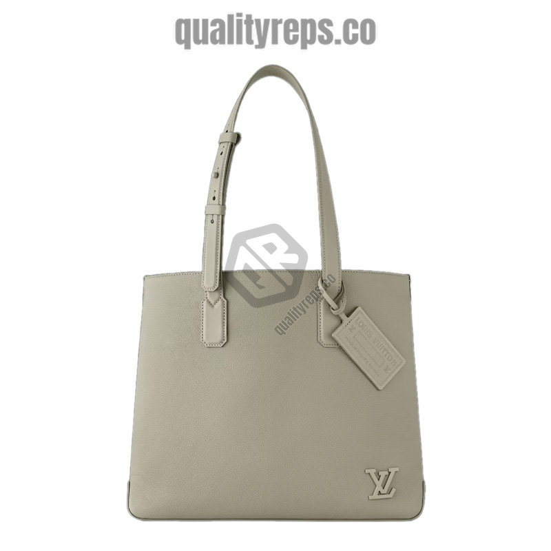 Fastline Tote LV Aerogram Sage Cowhide Leather Quality Reps