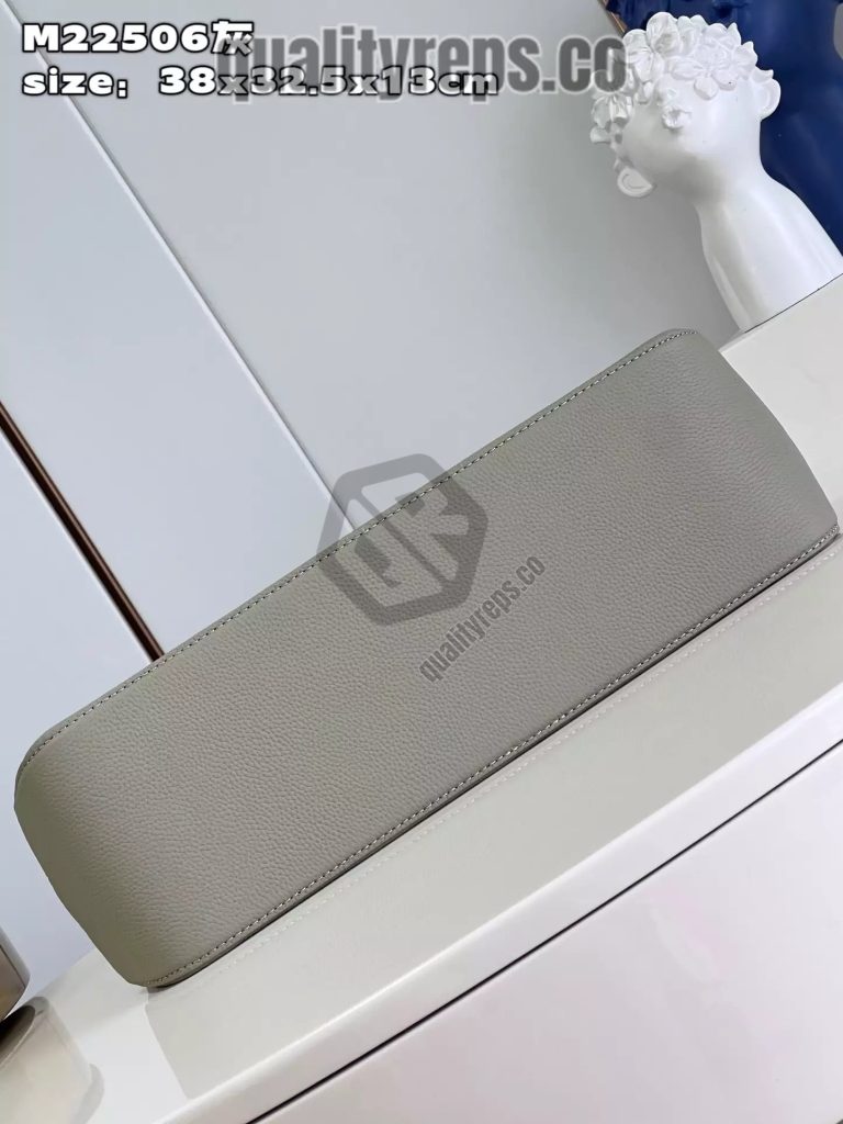 Fastline Tote LV Aerogram Sage Cowhide Leather Quality Reps