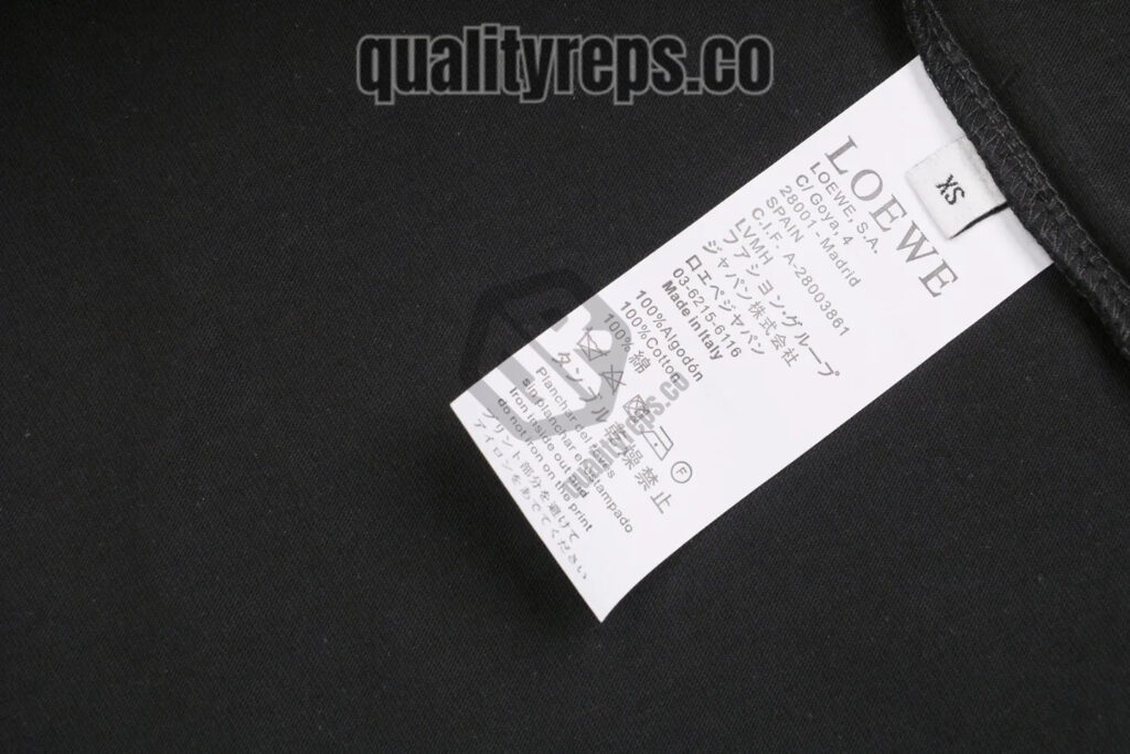 L 3D Sketch Flower Emblem Embroidery T-Shirt (Black/White) Quality Reps