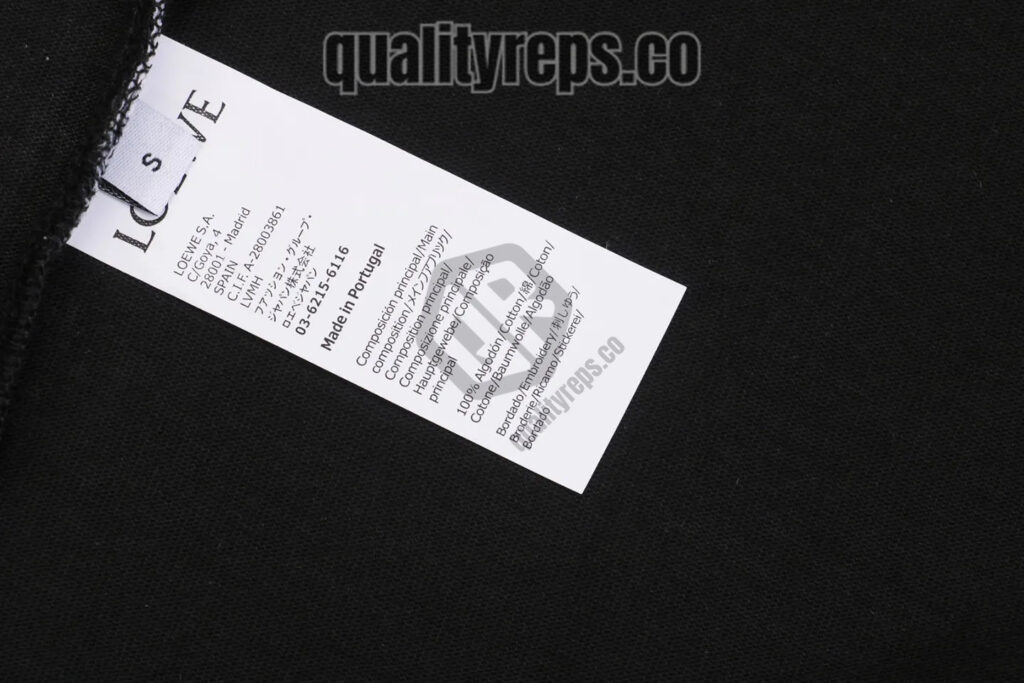 L Banana Tree Elephant Embroidered T-Shirt (White/Black) Quality Reps