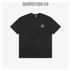 L Classic Anagram Embroidery T-shirt (Black/White) Quality Reps