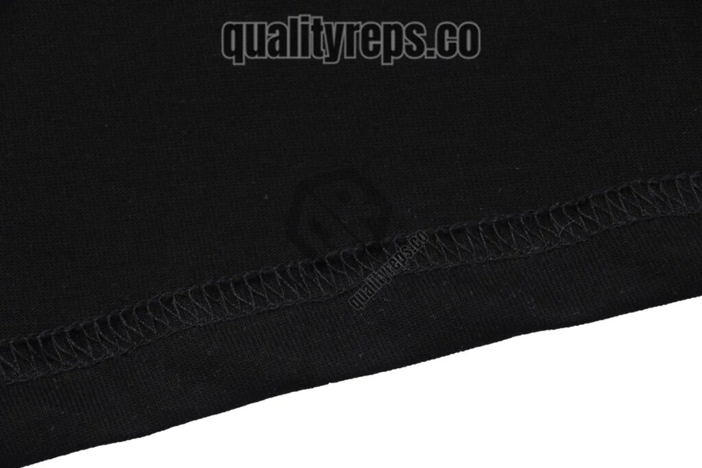 L Dotted Floral Logo Heat-Sealed T-Shirt (White/Black) Quality Reps