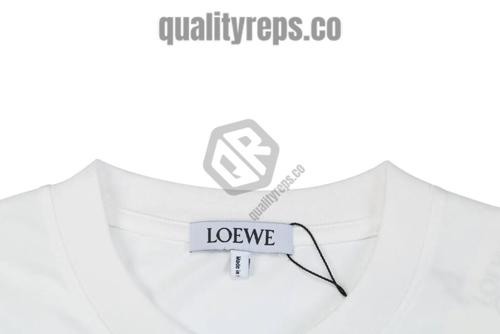 L Dragon Floral Logo Embroidered T-Shirt (Black/White) Quality Reps