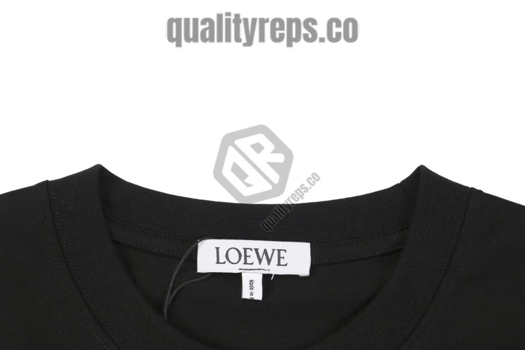 L Dragon Floral Logo Embroidered T-Shirt (Black/White) Quality Reps