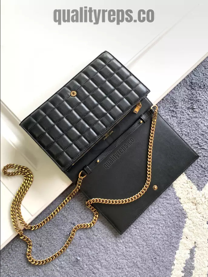 Lambskin Cassandre Chain Wallet YB013 Quality Reps - Image 4
