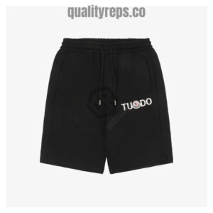 Mxxcler Mini Logo Embroidered Shorts (Black/White) Quality Reps