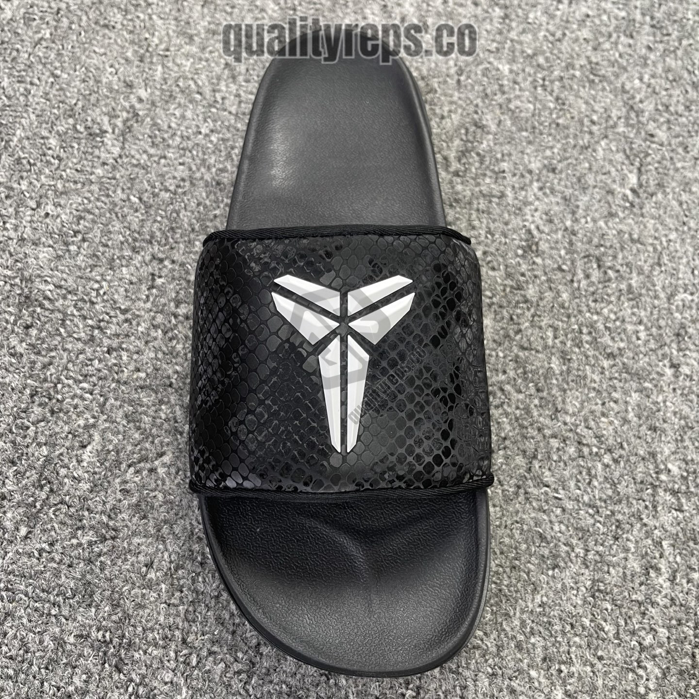Nike Kobe Offcourt Slide Triple Black Quality Reps 2