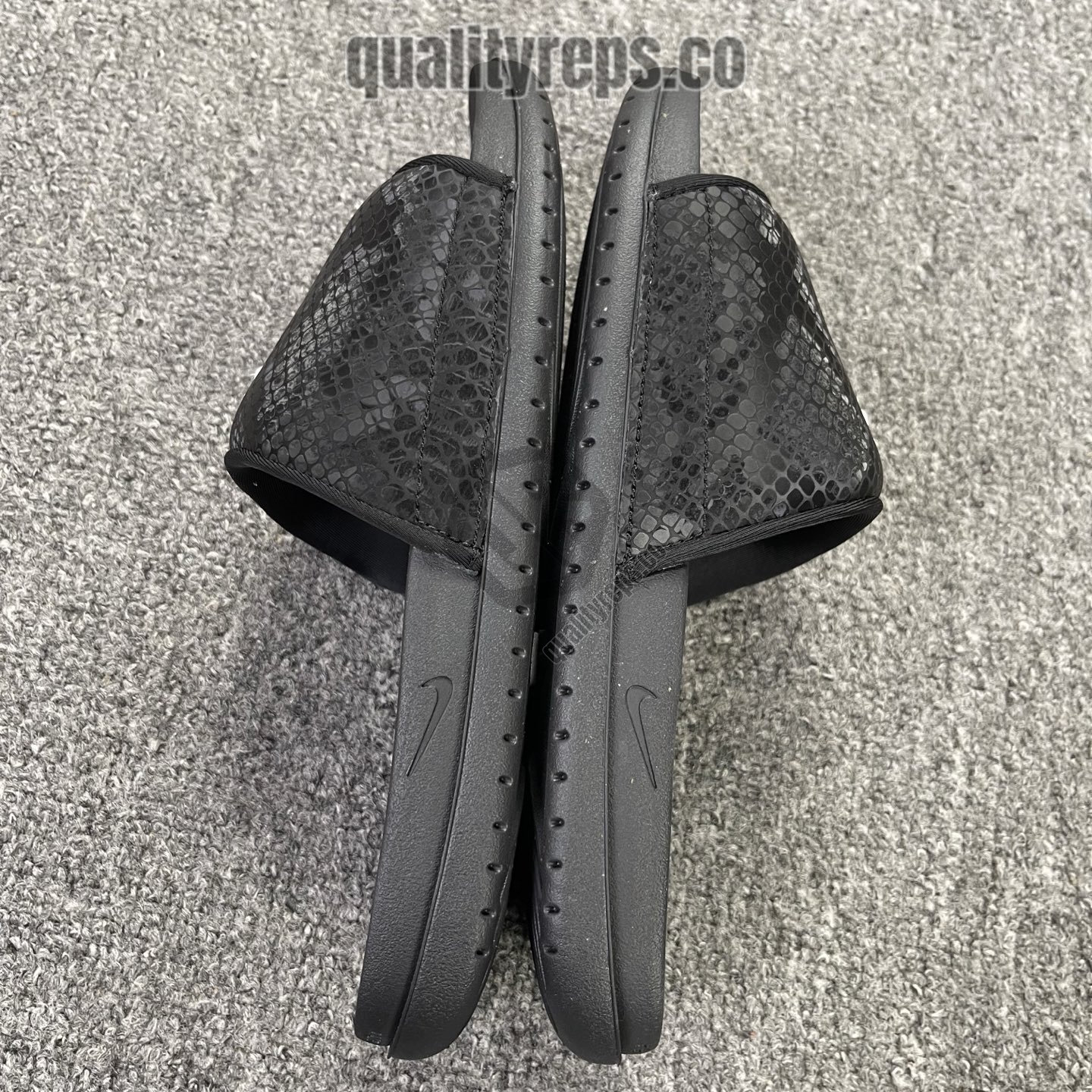 Nike Kobe Offcourt Slide Triple Black Quality Reps 6