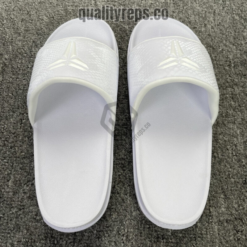 Nike Kobe Offcourt Slide Triple White Quality Reps 4