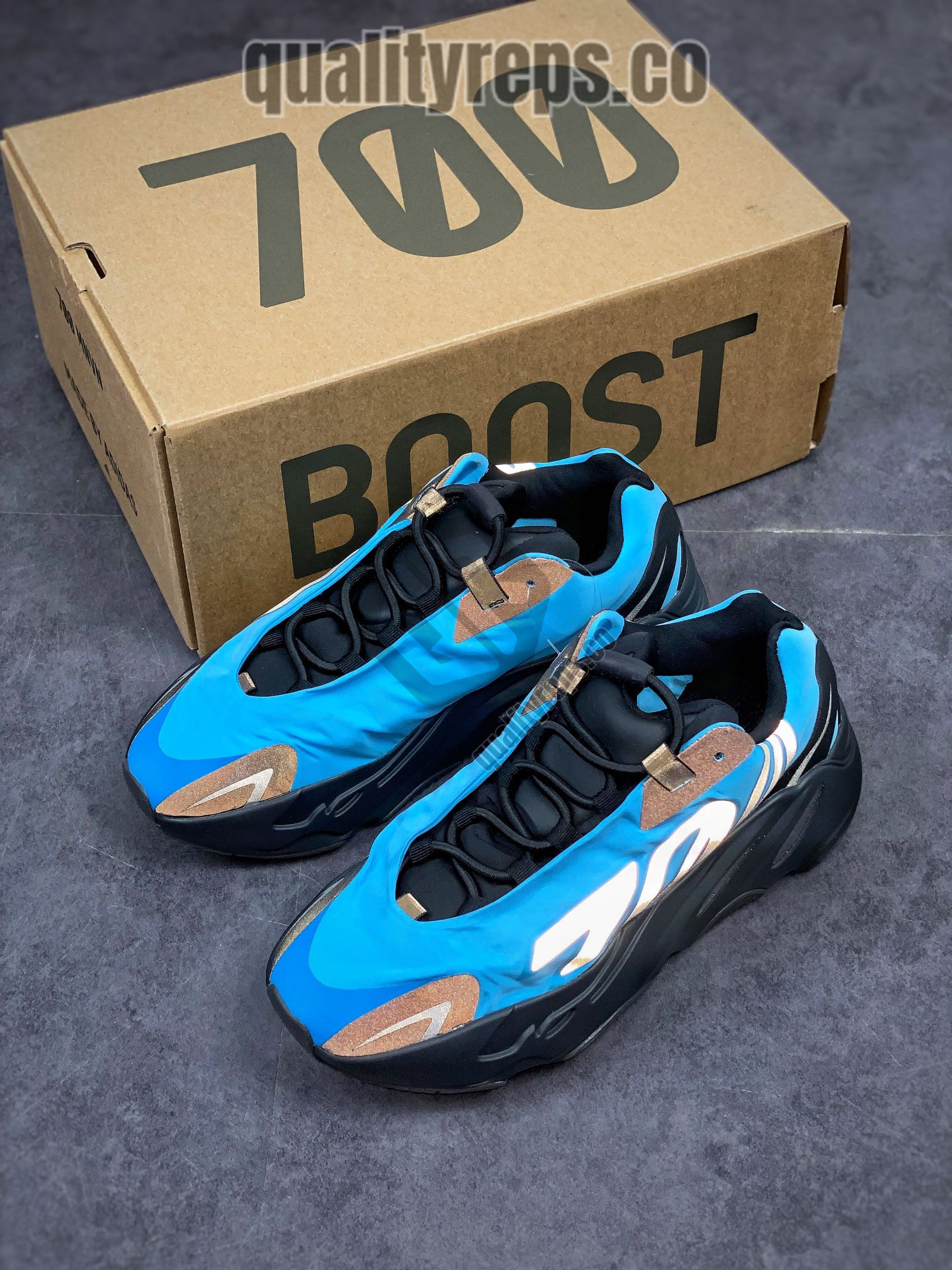 Yeezy Boost 700 MNVN 'Bright Cyan' Quality Reps 6