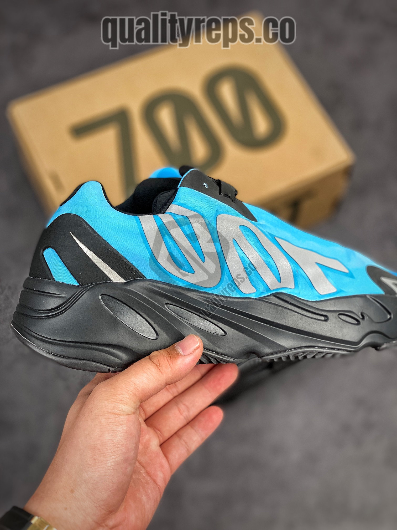 Yeezy Boost 700 MNVN 'Bright Cyan' Quality Reps 8