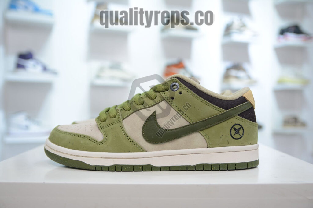 Yuto Horigome x Nike SB Dunk Low 'Asparagus' Quality Reps 2
