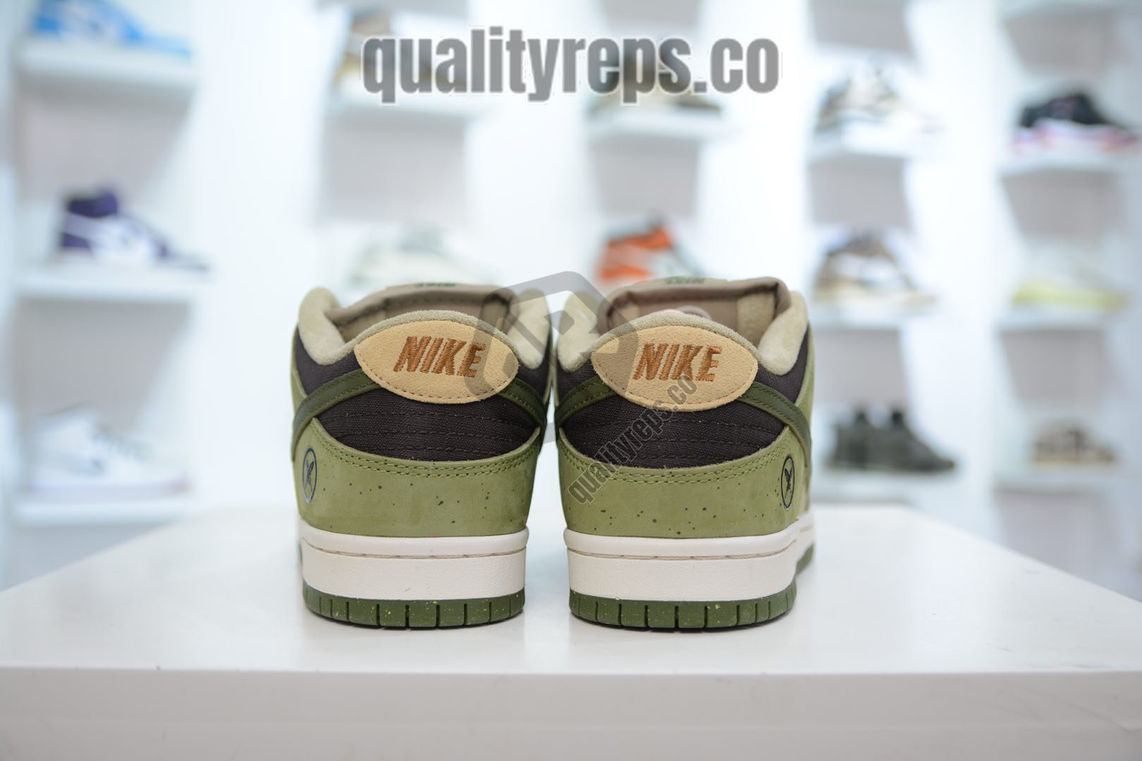 Yuto Horigome x Nike SB Dunk Low 'Asparagus' Quality Reps 3
