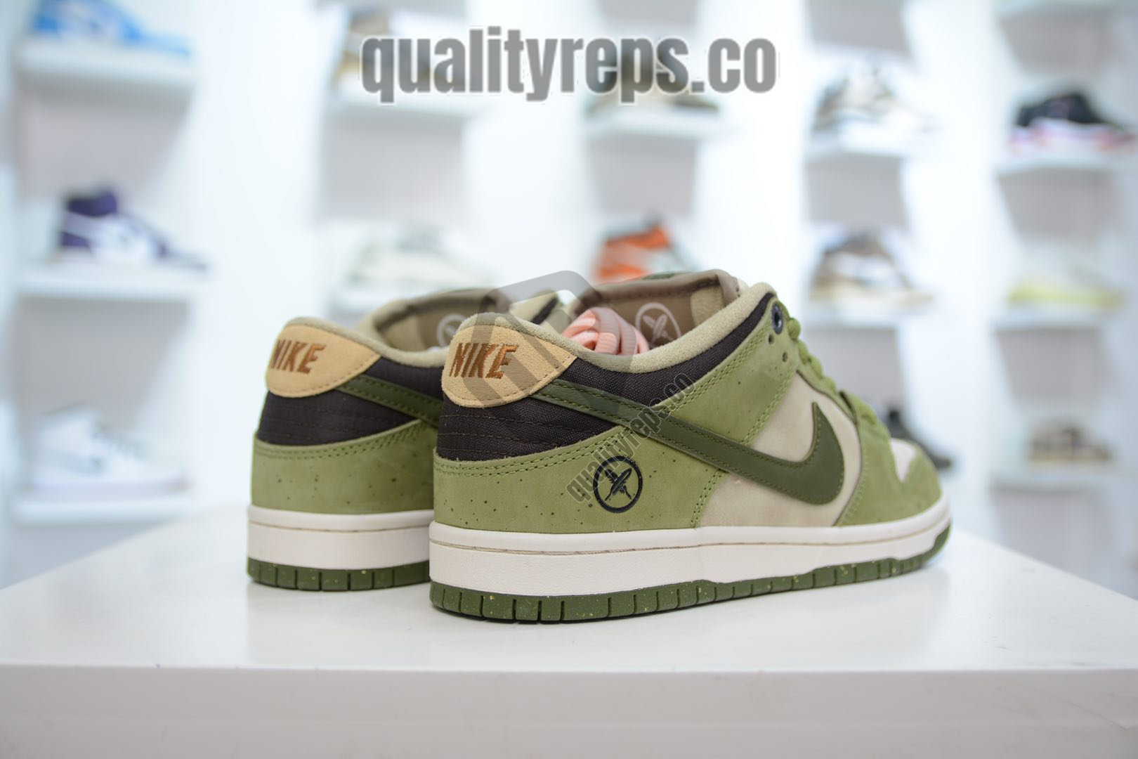 Yuto Horigome x Nike SB Dunk Low 'Asparagus' Quality Reps 7