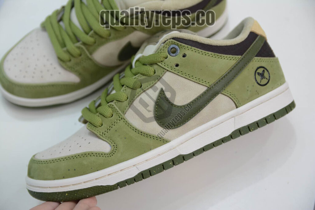 Yuto Horigome x Nike SB Dunk Low 'Asparagus' Quality Reps 8