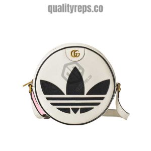 adidas x Gucci Ophidia Shoulder Bag White Leather GB092 Quality Reps